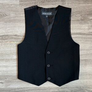 Spring Notion little boys black vest